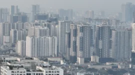 Real estate di Trung Hoa, Cau Giay, Hanoi seperti yang terlihat dari atas. Foto oleh: Ngoc Thanh