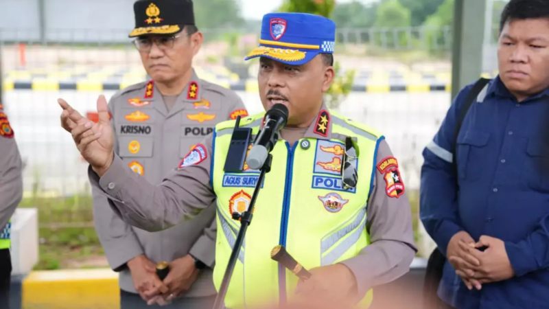 Kakorlantas Polri Tinjau Jalur Nasional dan Tol Bayung Lencir–Tempino