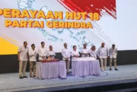 Perayaan HUT ke-18 Partai Gerindra.
