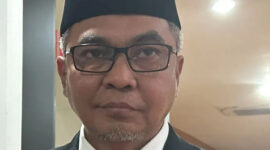 Ketua Komisi Pemberantasan Korupsi Setyo Budiyanto memberikan keterangan di Gedung Juang KPK