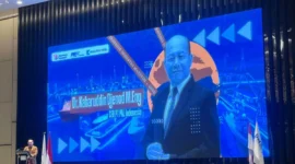 Direktur Utama PT PAL Indonesia Kaharuddin Djenod