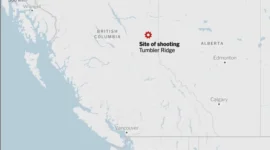 Lokasi penembakan. Grafis: Mapbox