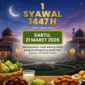 Lebaran Sabtu 21 Maret 2026