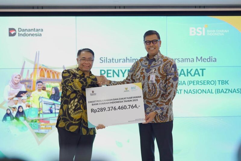 BSI Salurkan Zakat Perusahaan dan Karyawan Rp289 Miliar