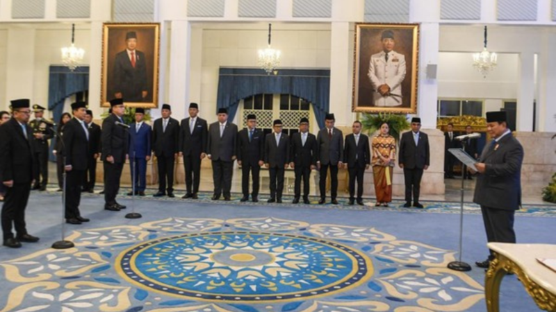 Daftar reshuffle kabinet